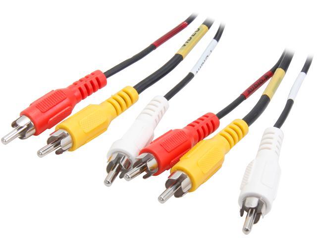 C2G Model 40449 12 ft. Value Series Composite Video + Stereo Audio Cable