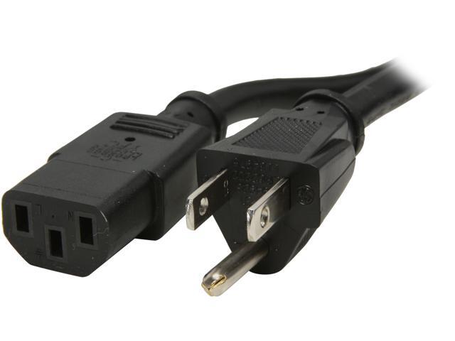 C2G Model 25545 6 ft. 16 AWG Universal Power Cord (NEMA 5-15P to IEC320C13) F-M