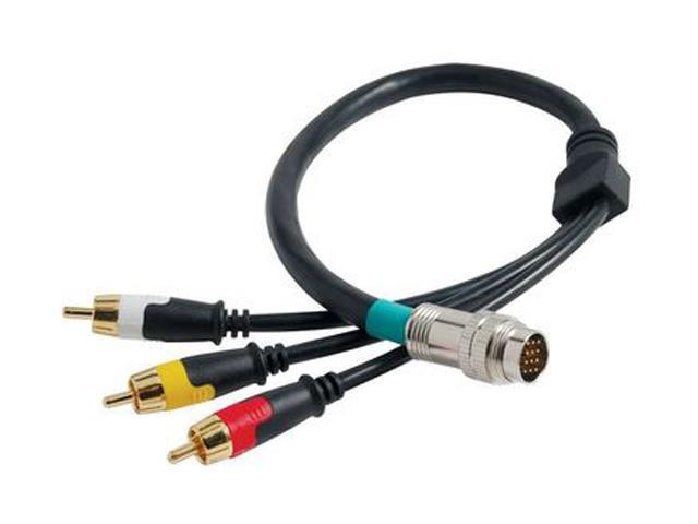 C2G Model 42083 1.5 ft. RapidRun Composite Video + Stereo Audio Flying Lead