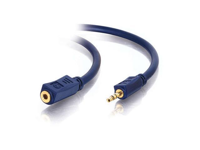 C2G 40610 25 ft. Velocity 3.5mm M/F Stereo Audio Extension Cable M-F