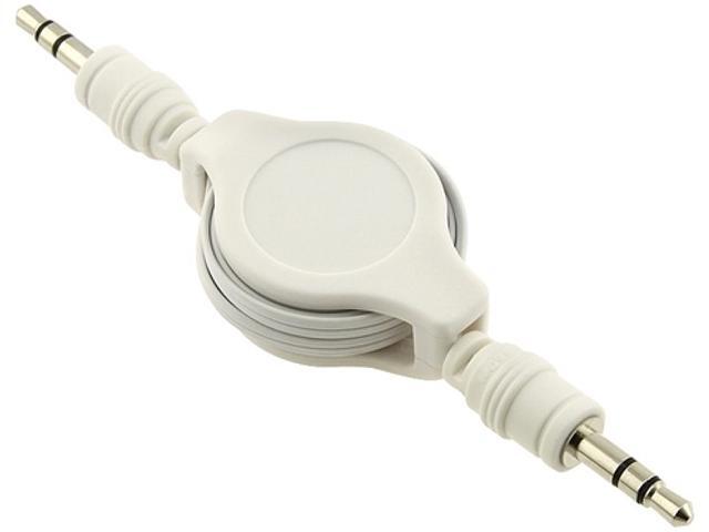 Insten 1132075 5" 1X Retractable 3.5mm Audio Extension Cable, Compatible with HTC One M7 M-M