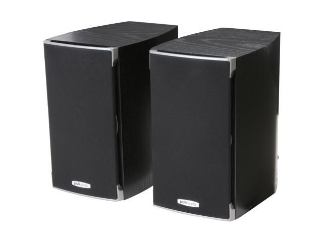 Polk Audio RTi A1 Black High Performance Bookshelf Speaker Pair, 5.25 -inch driver and a 1-inch dome tweeter