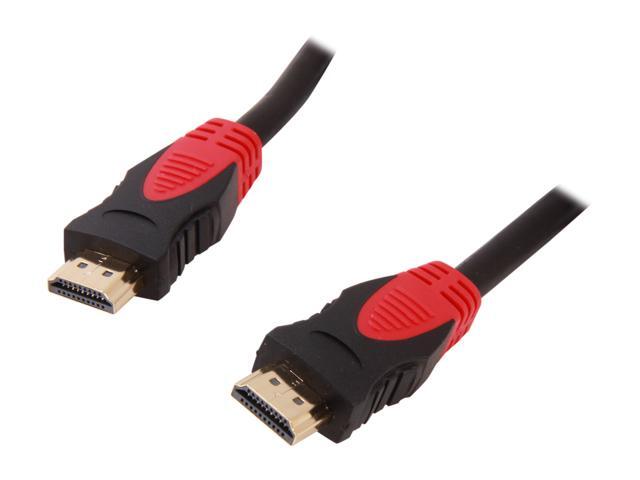 HDM-MMBB-DSE3BKR 3 ft. Black Ultra Series Dual Tone (Black/Red) Extreme High Speed HDMI Cable with Ethernt Golld Plated Connector - OEM
