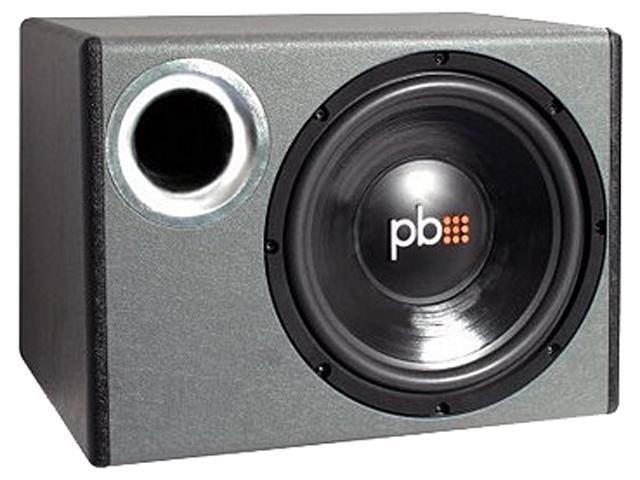 PowerBass Single 10" 500W Enclosed Subwoofer