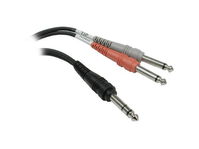 Hosa Model STP-202 2m 1/4 in TRS to Dual 1/4 in TS