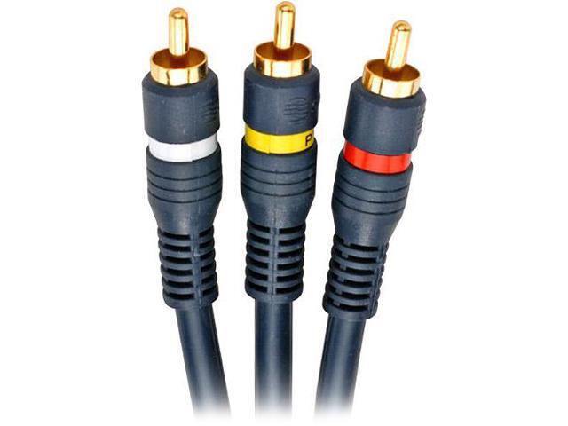 STEREN Model 254-315BL 6 ft Python Home Theater RCA Cable M-M