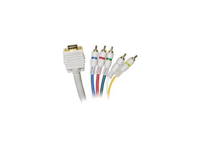 STEREN 253-606IV 6 ft. Python HDTV SVGA Component Cable, Ivory