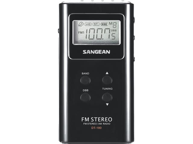 Sangean Pocket Radio Tuner - Black DT-180B
