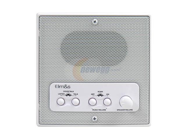 M & S SYSTEMS DMC4RS 5" 4-Wire Retrofit Indoor Room Station with Remote Scan and Master Volume (White)