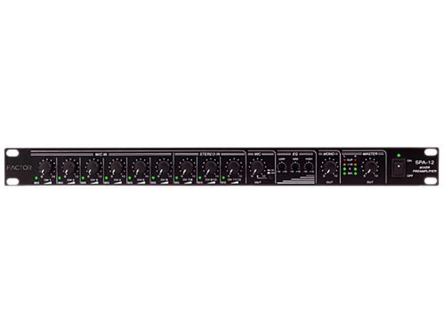 Pre-Amp 12-In/5-Out 1U Rack Mount