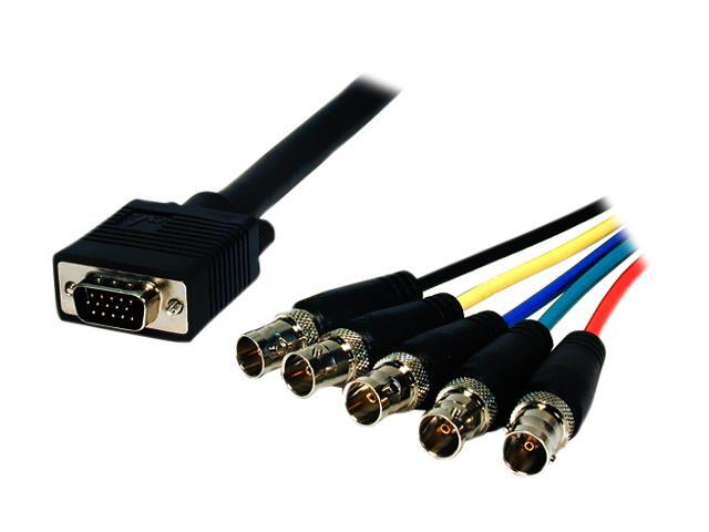 Comprehensive VGA15P-5BJ-6HR 6 ft. HD15 to 5 BNC Cable PRO