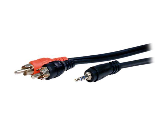 Comprehensive MPS-2PP-10ST 10 ft. 3.5mm Stereo to 2 RCA Cable M-M