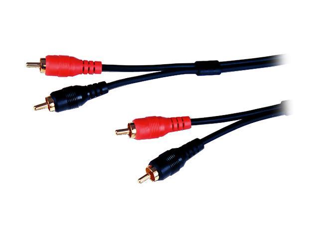 Comprehensive 2PP-2PP-50ST 50 ft. Stereo Gold RCA Audio Cable M-M
