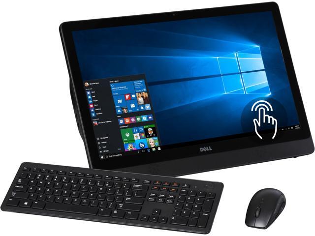 DELL All-in-One Computer Inspiron i3455-6041BLK A6-Series APU A6-7310 (2.0 GHz) 4 GB DDR3 500 GB HDD 23.8" Touchscreen Windows ...