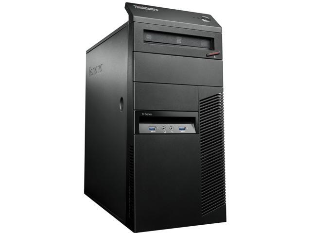 Lenovo ThinkCentre M93p 10A7000UUS Desktop Computer - Intel Core i7 i7-4770 3.4GHz 180 GB SSD - Mini-tower - Business Black