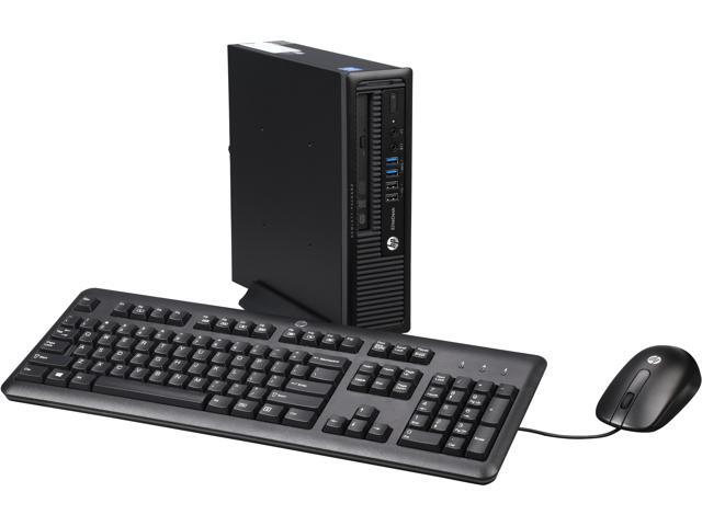 HP EliteDesk Desktop PC Intel Core i5-4570S 2.90 GHz 4 GB DDR3 SDRAM 500GB HDD Windows 7 Professional - Ultra Slim Form Factor