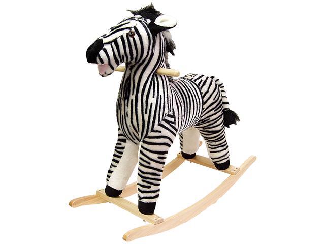 Happy Trails Zebra Plush Rocking Animal