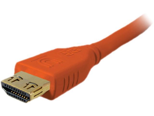 Comprehensive HD-HD-12PROORG 11 - 15 ft. Orange Connector on First End: 1 x HDMI Male Digital Audio/Video Connector on Second ...