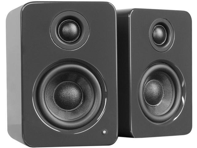 Kanto Living YU2 Powered Desktop Speakers, Glossy Gray