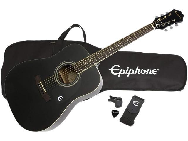 Epiphone DR100 Acoustic Guitar Package-Black Epiphone DR100 Acoustic Guitar Package-Black