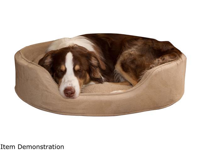PAW Cuddle Round Suede Terry Pet Bed - Clay - Small