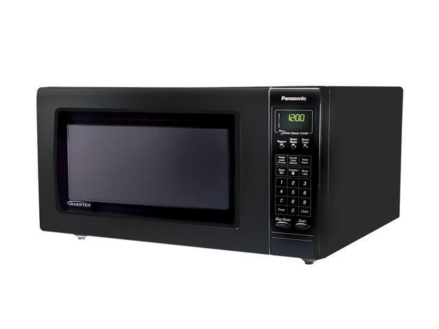 Panasonic 1250 Watts 1.6 Cu. Ft. Microwave Oven NN-H765BF Sensor Cook Black