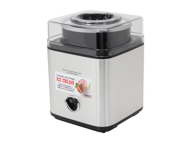 Cuisinart CIM-60PCFR Pure-Indulgence 2-Quart Ice-Cream Maker Brushed Chrome