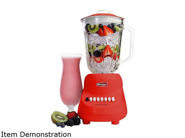 Maxi-Matic EBL-2000GR Red 48 Oz. Jar Size 10-Speed Blender with 48Oz. Glass Jar 10 speeds