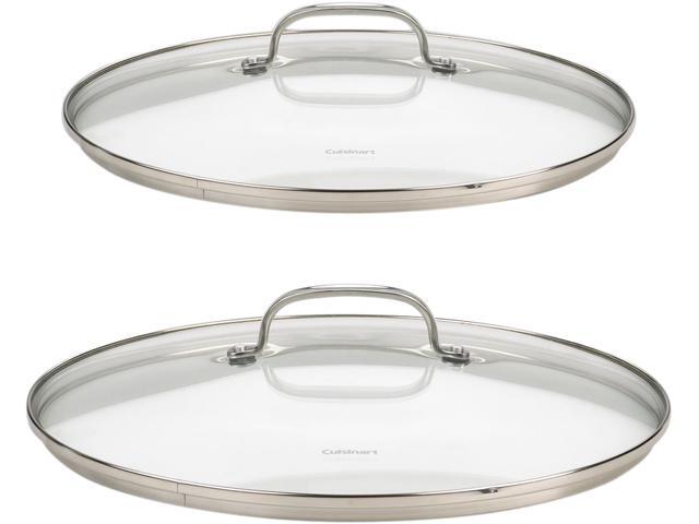 Cuisinart  71-2228CG  Chef's Classic Stainless 2-Piece Glass Lid Set for 9-Inch and 11-Inch Skillets