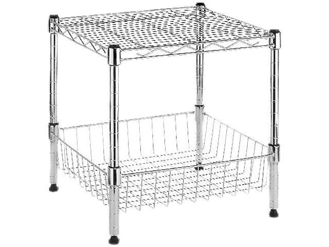 Whitmor 6054-2364 Supreme Stack Shelf w Basket