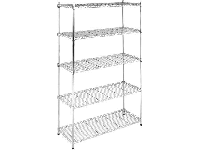 Whitmor  6058-3885  Supreme 5 Tier Shelving Chrome