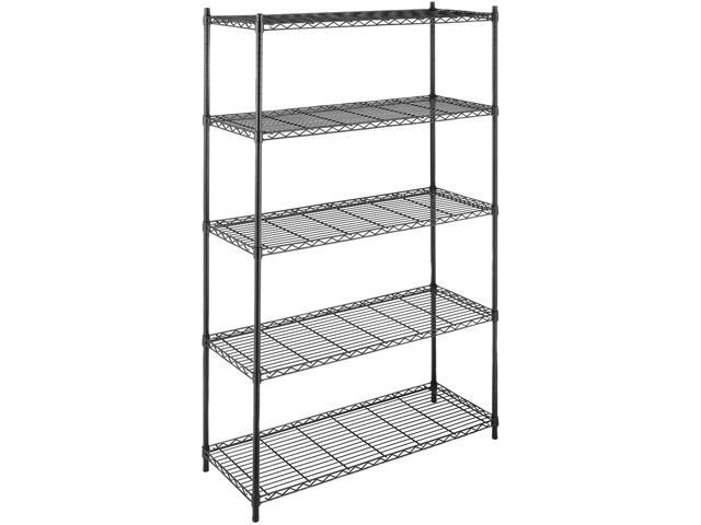 Whitmor 6070-3885 Supreme 5 Tier Shelving Black