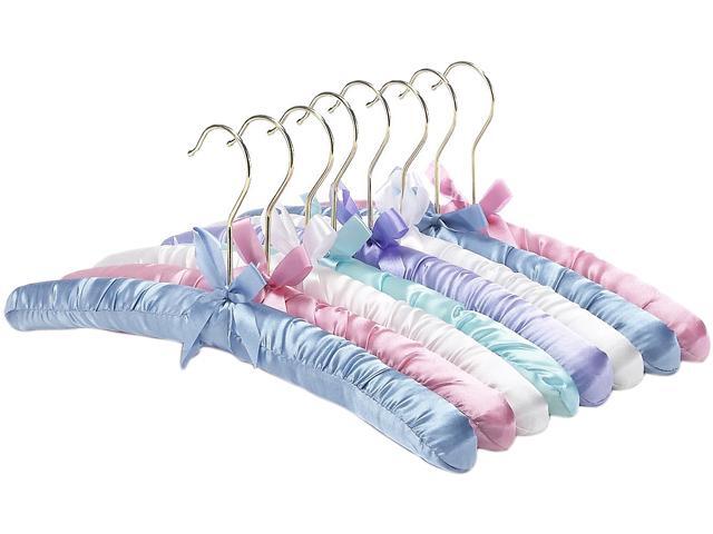 Whitmor 6110-48-C Satin Padded Hangers Pastel