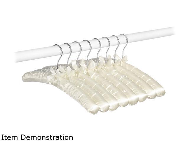 Whitmor  6114-48-C  Satin Padded Hangers Bone
