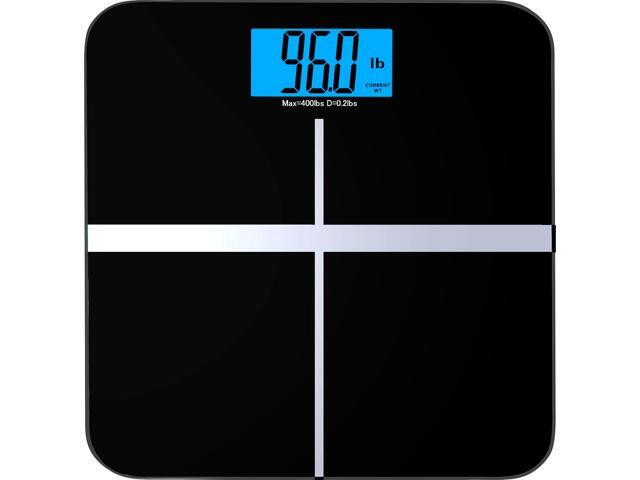 BalanceFrom BFHA-C400BLK High Accuracy Premium Digital Bathroom Scale with 3.6" Extra Large Dual Color Backlight Display ...