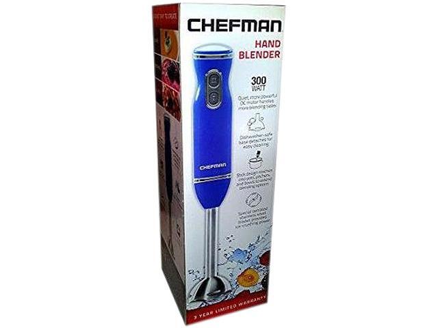 Chefman RJ19-S-ROYALBLUE Royal Blue 300-Watt Hand Blender, Royal Blue