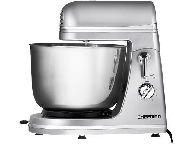 Chefman RJ32-SILVER Legacy Series Power Stand Mixer, Silver Silver