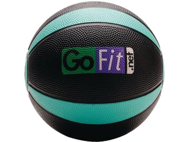 GoFit GF-MB4 Medicine Ball & Core Performance Training DVD (4 Lbs; Black & Green)