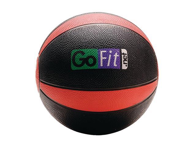 GoFit GF-MB8 Medicine Ball & Core Performance Training DVD (8 Lbs; Black & Red)