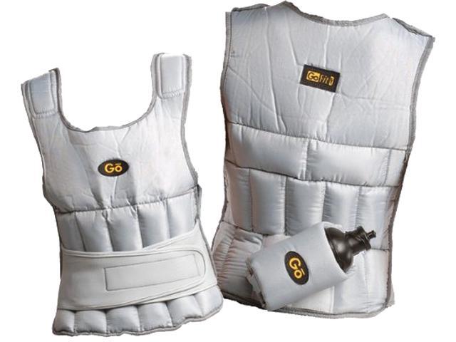 GoFit GF-WV10 10-Pound Walking Vest with Removable Water Bottle Holder