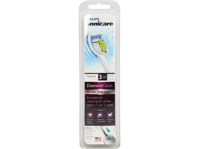 Philips Sonicare HX6063/64 DiamondClean Replacement Brush Heads, Standard, 3 Pack