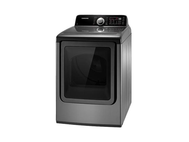 SAMSUNG DV456EWHDSU Stainless Platinum Electric King-size Capacity Top Load Dryer