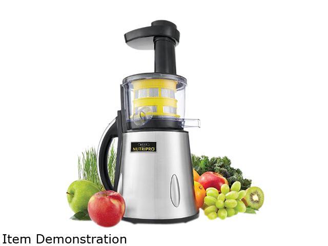 Bella 13695B NutriPro Cold Press Juicer, Stainless Steel