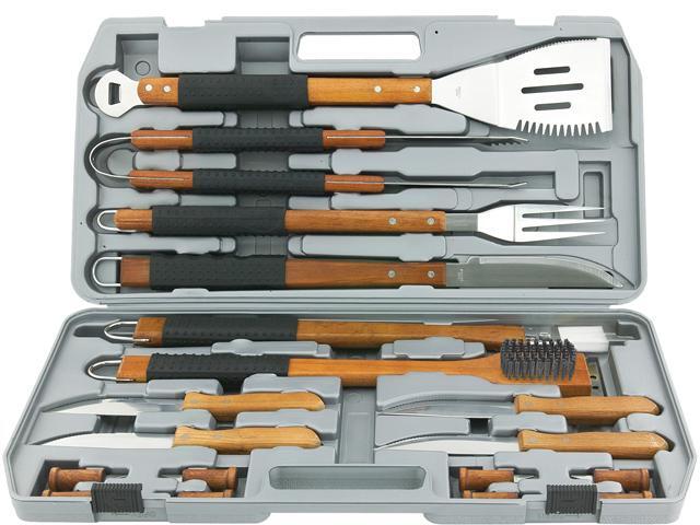 Mr. Bar-B-Q 02182X 18 Piece Gourmet Stainless Steel Tool Set