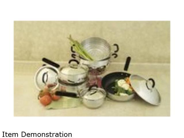 Cookpro 554 10 Pc 18/10 Belly-Shaped Cookware Set w/ encapsulated base & Santoprene Handles