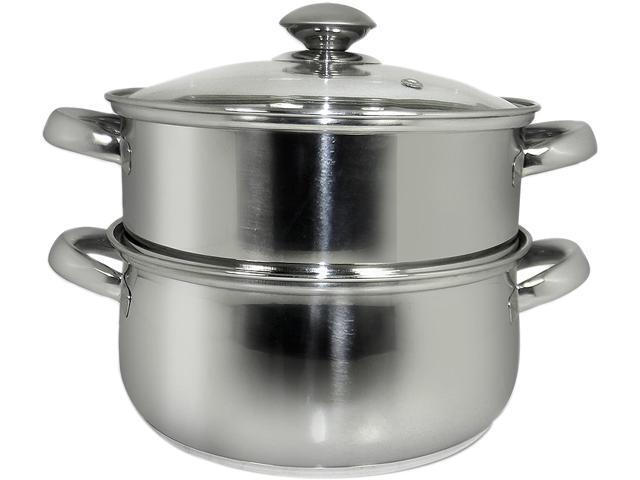 Cookpro 589 3 Pc 3 Qt All-In-One Steamer and Sauce Pot w/ Glass Lid