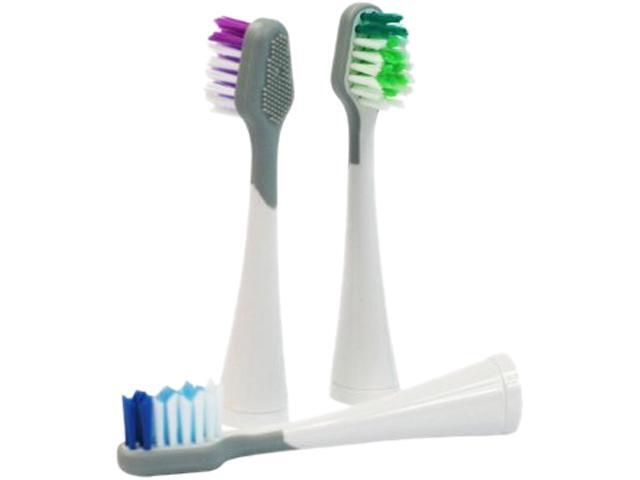 Pursonic RBH3 Brush Heads with a silicone back tongue brush head