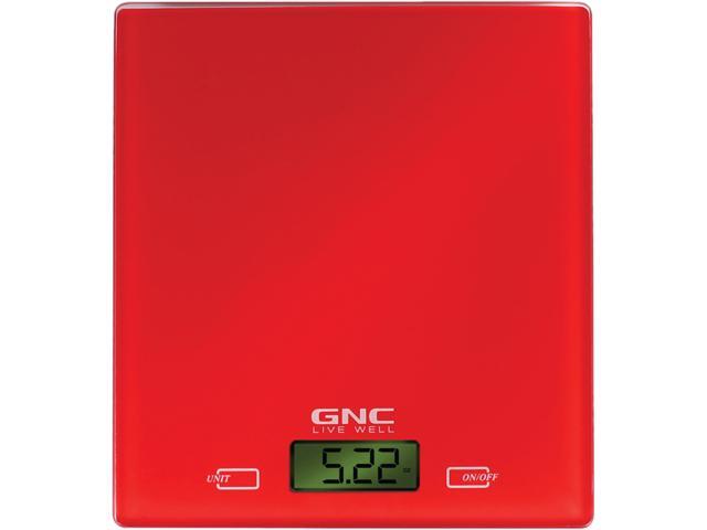 GNC GS-7430-RD Digital Bathroom-Kitchen Scale Kit Red