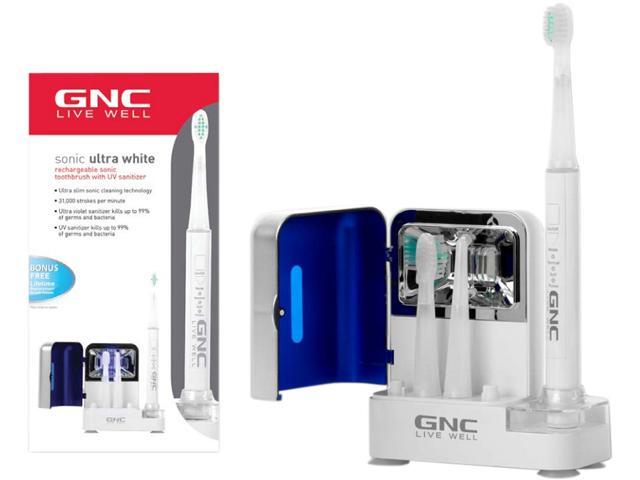 GNC GO-9501 Sonic Toothbrush with Ultra Violet Sanitizer White