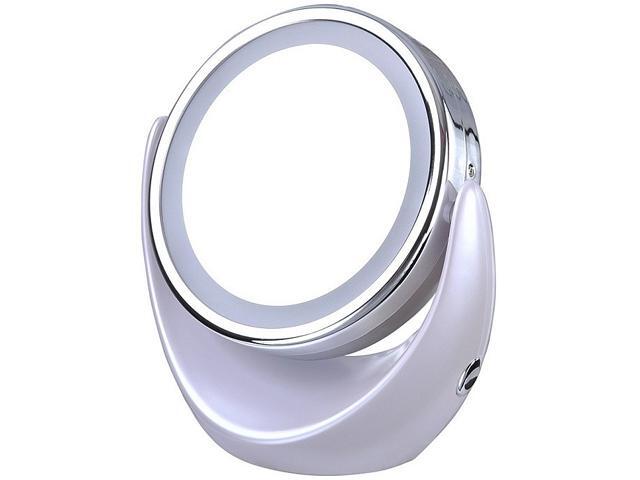 Carteret Double Sided Light up Makeup Mirror-1x/5x
